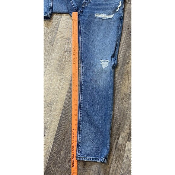 Levi’s 501 Anniversary High Rise Button Fly Jeans Women’s W28 L31 Distressed - Picture 14 of 16